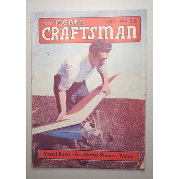 1940 The Model Craftsman July Magazine of Mechanical Hobbies M582 - Picture 1 of 12